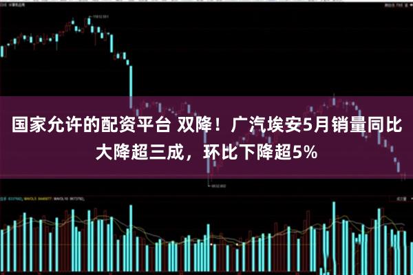 国家允许的配资平台 双降！广汽埃安5月销量同比大降超三成，环比下降超5%