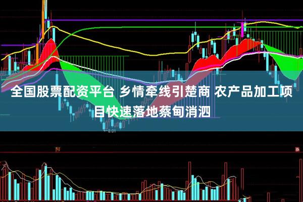 全国股票配资平台 乡情牵线引楚商 农产品加工项目快速落地蔡甸消泗